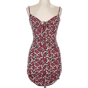 Windsor Black Pink Floral Mini Dress